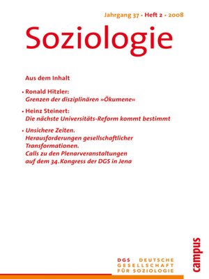 cover image of Soziologie 2.2008